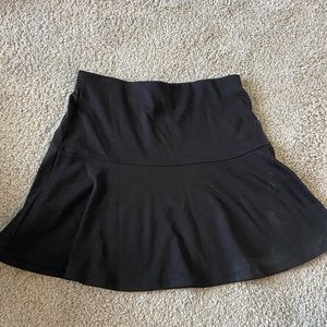 Black mini skirt